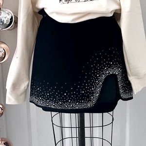 Zara Rhinestone Mini Skirt